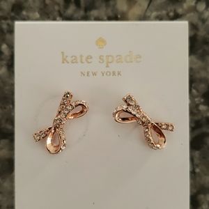 Kate Spade Bow Earrings with pouch